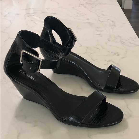 Calvin Klein Shoes - Calvin Klein wedge ankle strap shoes